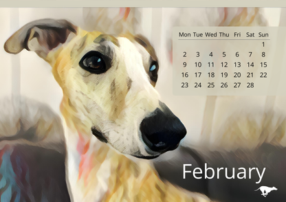 Whippety A5 Desk Calendar 2026