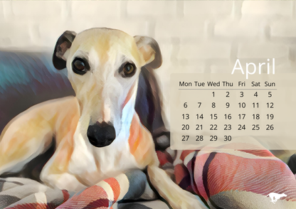 Whippety A5 Desk Calendar 2026