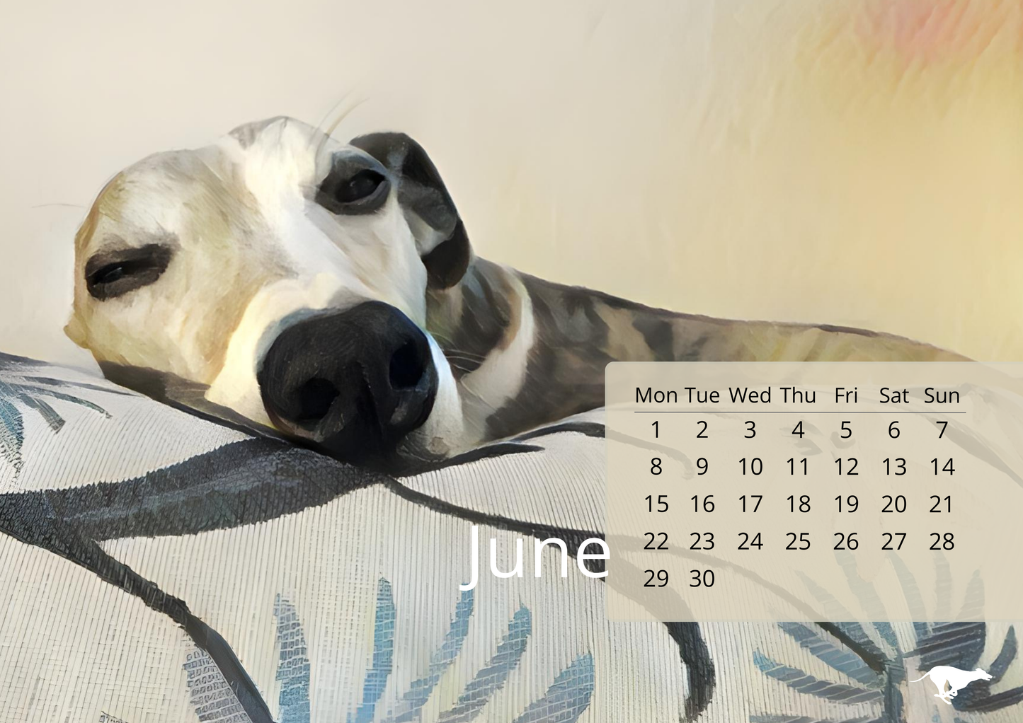 Whippety A5 Desk Calendar 2026