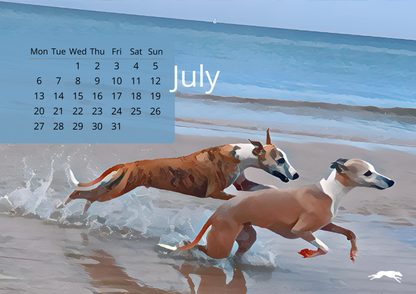 Whippety A5 Desk Calendar 2026