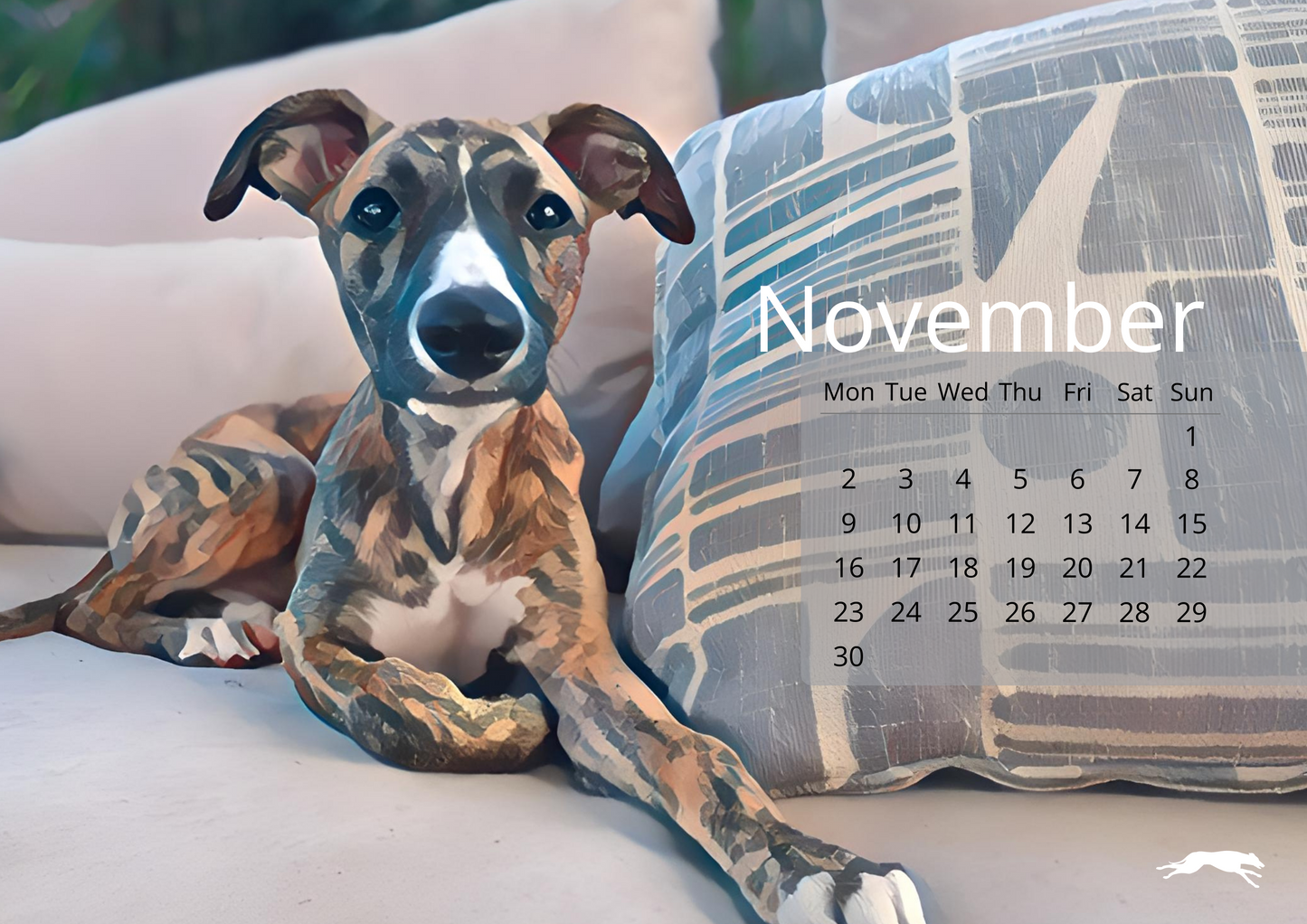 Whippety A5 Desk Calendar 2026