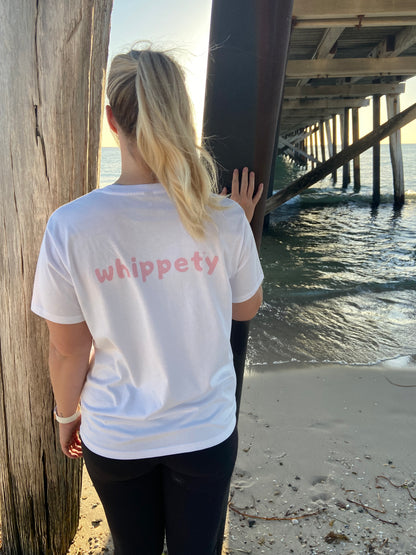 Go Whippety Wild Women's Tee, White or Pink