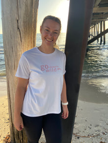 Go Whippety Wild Women's Tee, White or Pink