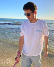 Whippety Surf's Up Unisex Tee, White or Sand