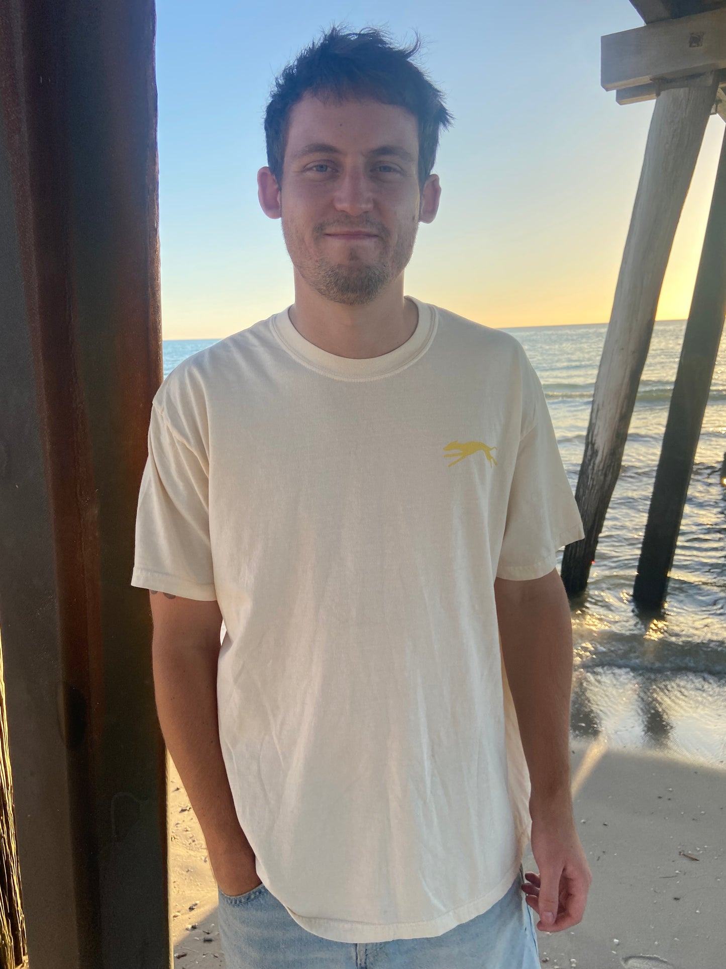 Whippety Run Unisex Tee, Sand