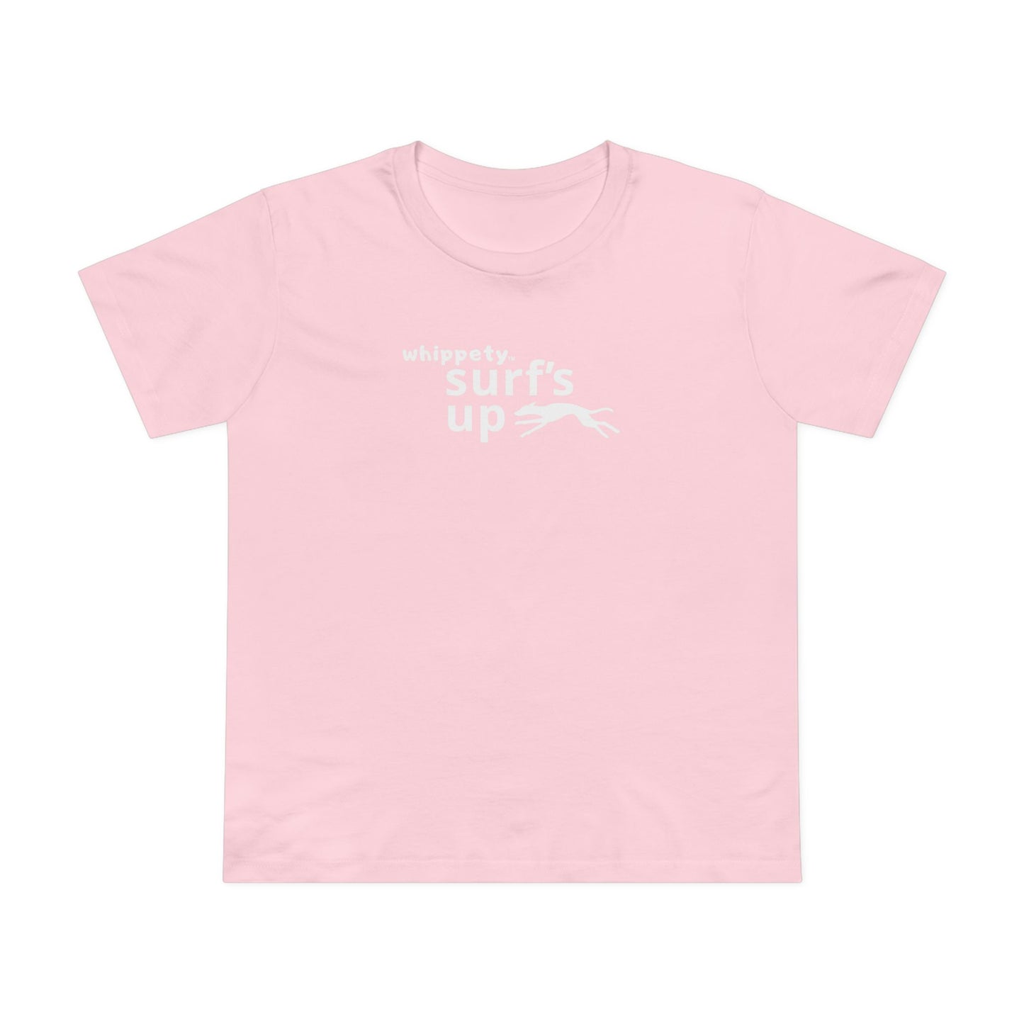 Whippety Surf's Up Women's Tee, Pink or White
