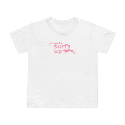Whippety Surf's Up Women's Tee, Pink or White